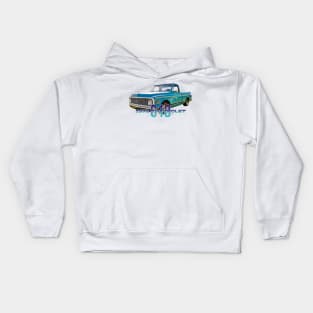 Restored 1972 Chevrolet C10 Pickup Truck Kids Hoodie